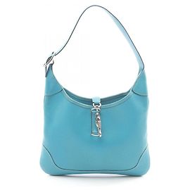 Bolsa de Ombro Hermès Trim 24 Azul
