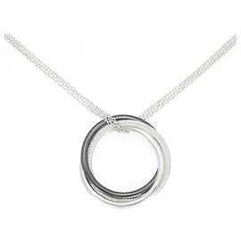 Colar Pendente Cartier Trinity Preto e Branco Preto Dourado