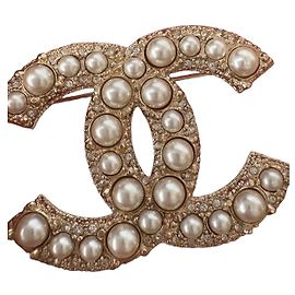 Broche CC Chanel Doré