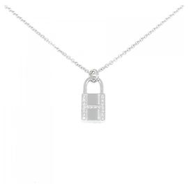 Colar de diamante em ouro branco 750 Amulette Cadena da Hermès Prata