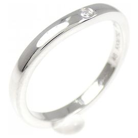 Cartier Ballerine PT950 Diamantring Größe 6 Silber