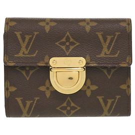 Cartera plegable Koala Monogram Louis Vuitton Castaño