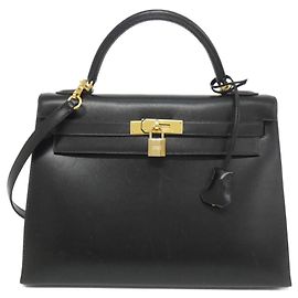 Sac à main Hermès Kelly 32 cm Noir