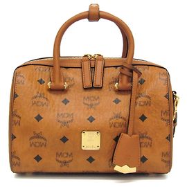 Sac Boston Small Visetos Essentiel MCM Marron