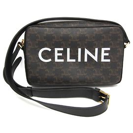 Céline Celine Triomphe Medium Messenger Bag in Brown Brown