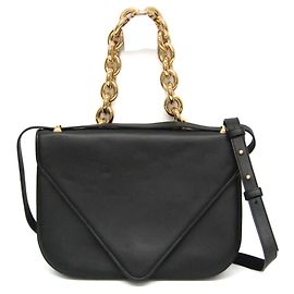 Borsa a Spalla Mount Chain di Bottega Veneta Nero