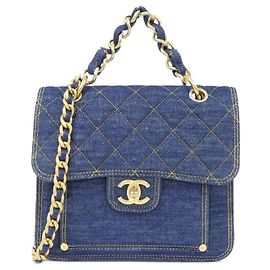 Bolso de denim Chanel AS3932 Azul
