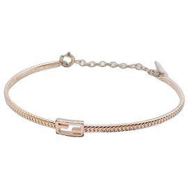 Fendi Baguette Bracelet Gold Plated Golden