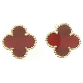 Orecchini Vintage Alhambra di Van Cleef & Arpels D'oro