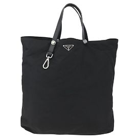 Prada Vintage Tote Tessuto Schwarz