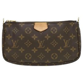Louis Vuitton Multi Pochette Accessoires en Toile Monogram Marron
