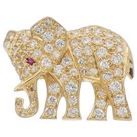 Broche de oro amarillo Cartier Dorado