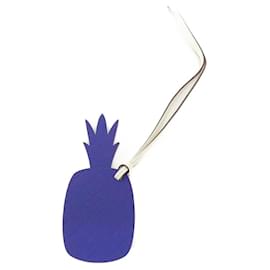Hermès Pineapple Handbag Charm Red Blue