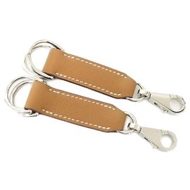 Hermès Hermes Attache Soie 080223CK Phone Strap Brown