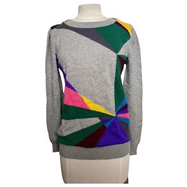 Maglione vintage Barrie Multicolore Grigio