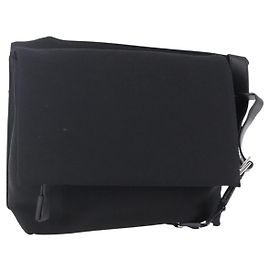 Salvatore Ferragamo Vala Shoulder Bag Canvas Black