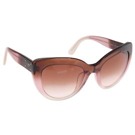 Dolce & Gabbana Occhiali da sole DOLCE&GABBANA in plastica marrone Auth BA9216 Marrone