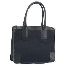 Borsa Tote GG Canvas Gucci Nera Argento 000 0855 Auth fm4978 Nero Argento