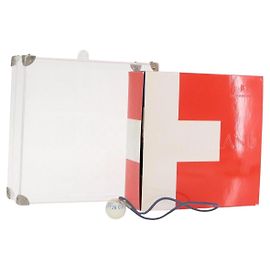 LOUIS VUITTON LV Cup puzzle Paper weight Red White LV Auth 157284SAM White Red