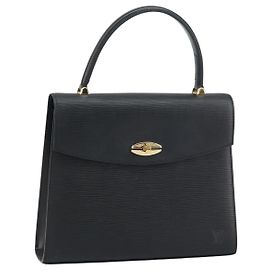 LOUIS VUITTON Sac à main Epi Malesherbes Noir M52372 LV Auth mr1661 Noir
