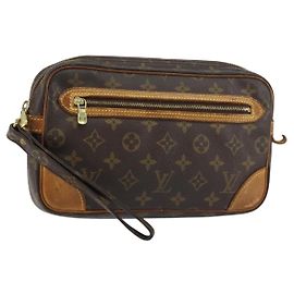 LOUIS VUITTON Pochette Marly Dragonne GM Monogram M51825 LV Auth 156758 Monogramme
