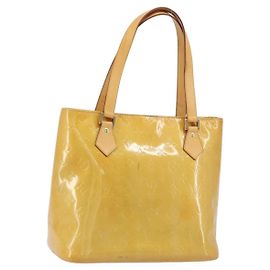 LOUIS VUITTON Handtasche Houston Monogram Vernis Beige M91004 LV Auth 156696 Beige