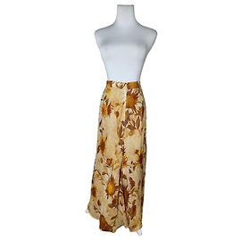 Chloé Vintage Chloe Blumenrock Beige Braun Beige