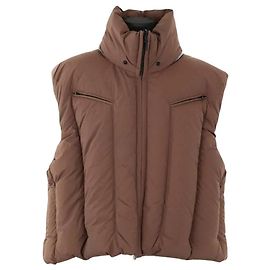 Autre Marque Chaleco marrón sin mangas Castaño