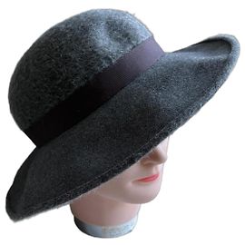 Chapéu Lanvin de feltro de lã cinza Cinza