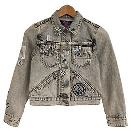 MARC JACOBS Bijou Denim Jacket Brown