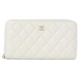 Chanel Timeless Classic Line AP0242 Long Wallet White
