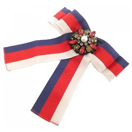 Broche Gucci azul, vermelho e branco Branco Vermelho Azul