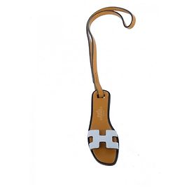 Porte-clés Accessoire Nano Oran d'Hermès Marron