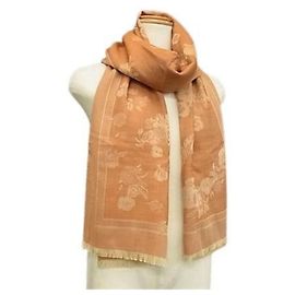 Stola in cashmere, seta e lana arancione Loewe per donne Arancione