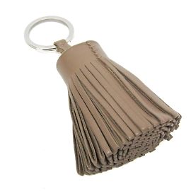 Chaveiro Hermès Carmen em Bege Bege
