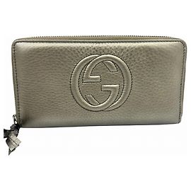 GUCCI Soho Zip-Around Wallet Golden