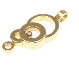 Collar Péndulo Superior de Diamantes Happy Bubble de Chopard Dorado