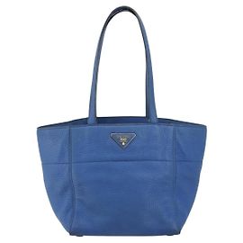 Prada Tote Vitello Daino Vitello Daino Medium Blue