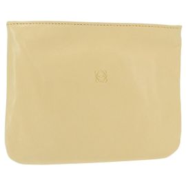 Pochette de cuero Loewe Beige