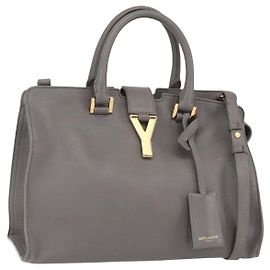 Saint Laurent Classic Y Cabas Leather Medium Brown