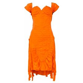 Gucci Tom Ford Cocktailkleid aus orangefarbener Seide Orange