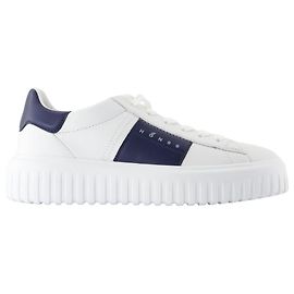 Sneakers H Stripes - Hogan - Pelle - Bianco Multicolore