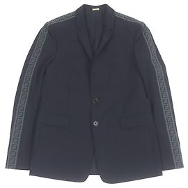 Fendi FF Logo Zucca Jacket Blue Navy blue