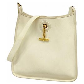 Bolsa de Ombro Vespa PM Hermès Branco