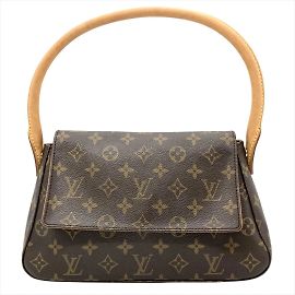 Sac à épaule Mini Looping Louis Vuitton Marron