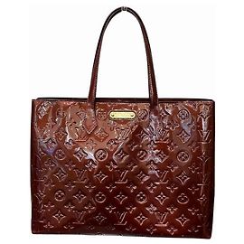 Louis Vuitton Vernis Wilshire MM Tote Bag Rot