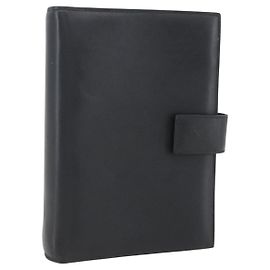 GUCCI Day Planner Cover Leather Black 031 2118 0915 Auth am10095 Black