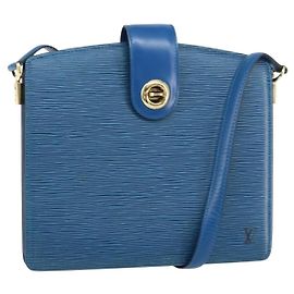 LOUIS VUITTON Sac à épaule Capuchin Epi Bleu M52345 LV Auth BA9024 Bleu
