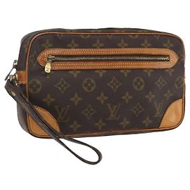 LOUIS VUITTON Pochette Marly Dragonne GM Monogram M51825 LV Auth ka1067 Monogramme