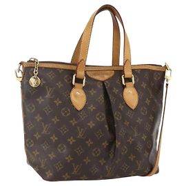 LOUIS VUITTON Monogram Palermo PM Tote Bag M40145 LV Auth ka1006 Monogramm